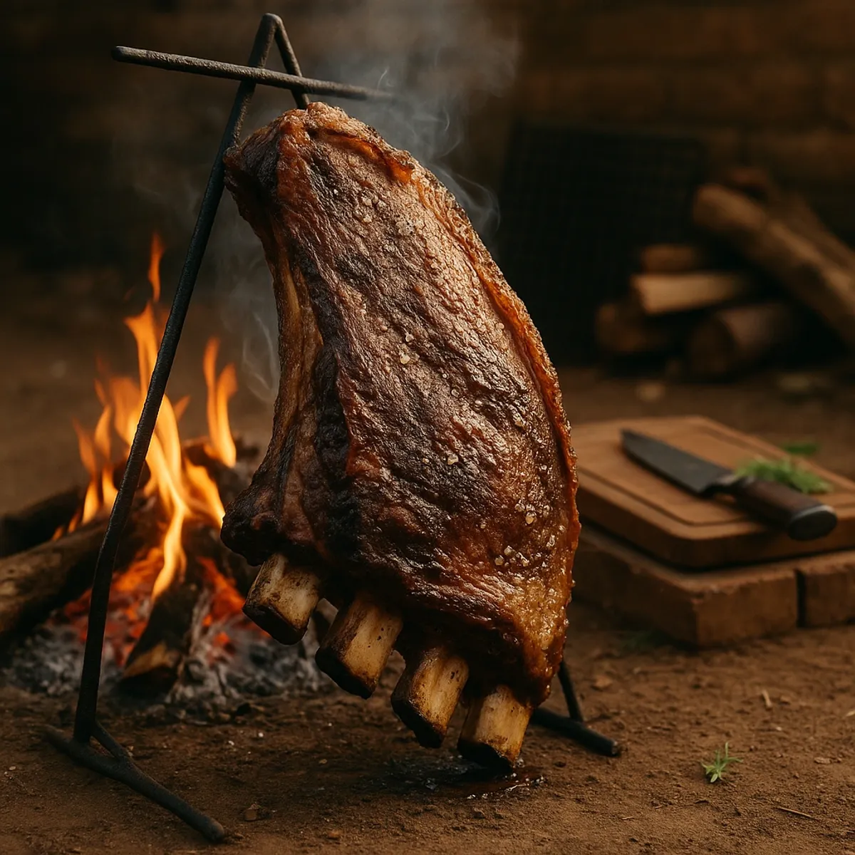 Imagem do post Técnicas de fogo de chão: como fazer costela na brasa lenta com mais controle e menos erro