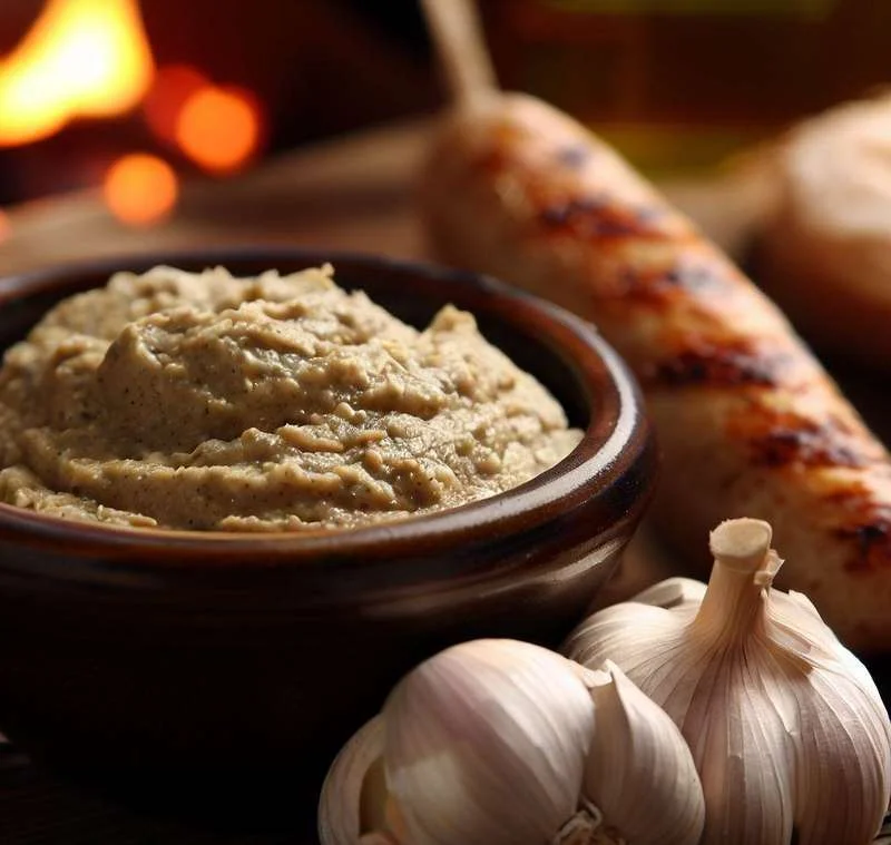 Foto da receita: Patê de Alho para Churrasco
