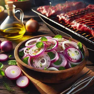 Foto da receita de Salada de Cebola Defumada